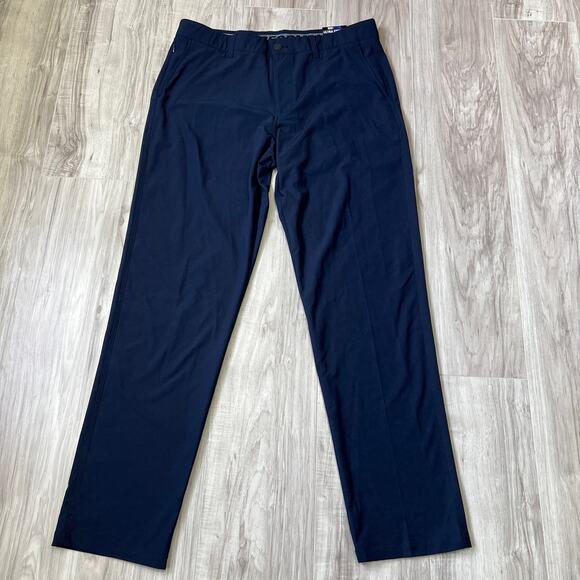32 Degrees Cool Men's Ultra Stretch Navy Blue Trouser Pants 36W-34L - Picture 1 of 12